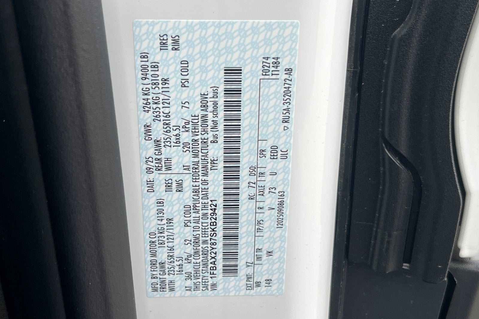 2025 Ford Transit-350 XL