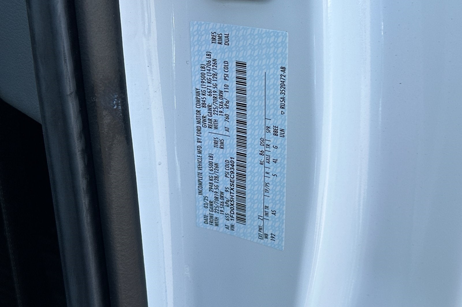 2025 Ford F-550SD XL DRW Scelzi Crane Body