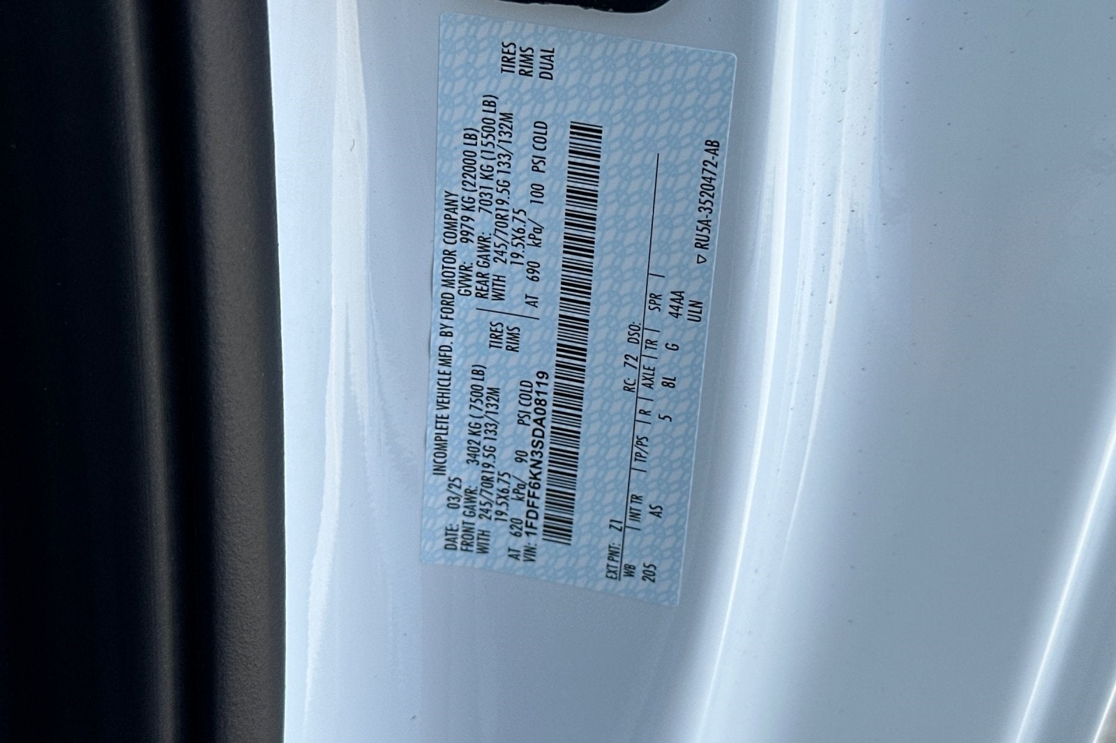 2025 Ford F-600SD XL Standard Cab & Chassis