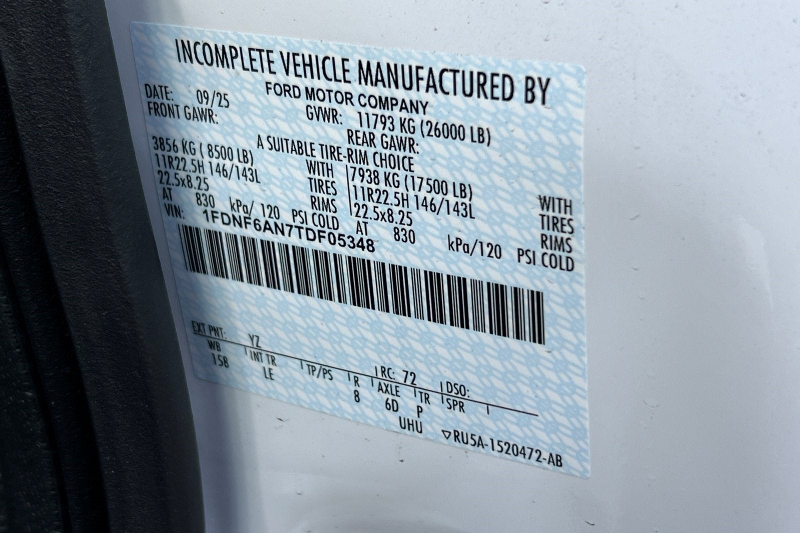 2026 Ford F-650SD Base 5/7 Yard Rugby Dump Body