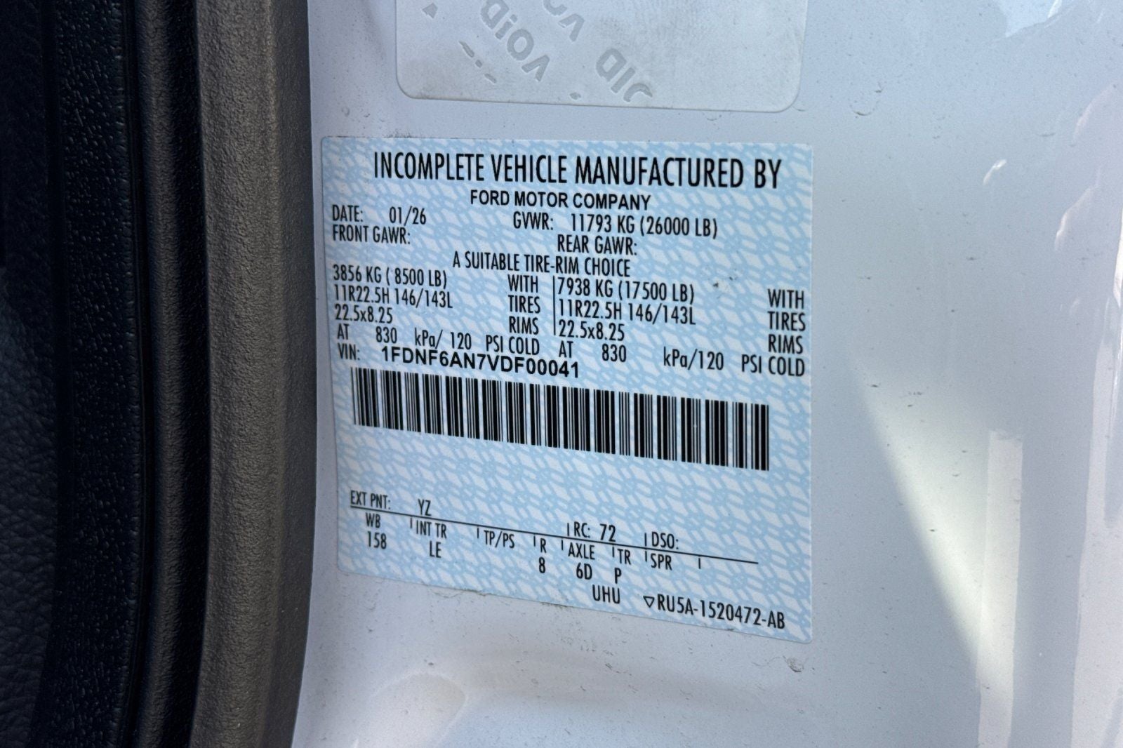 2027 Ford F-650SD Base 5/7 Yard Rugby Dump Body
