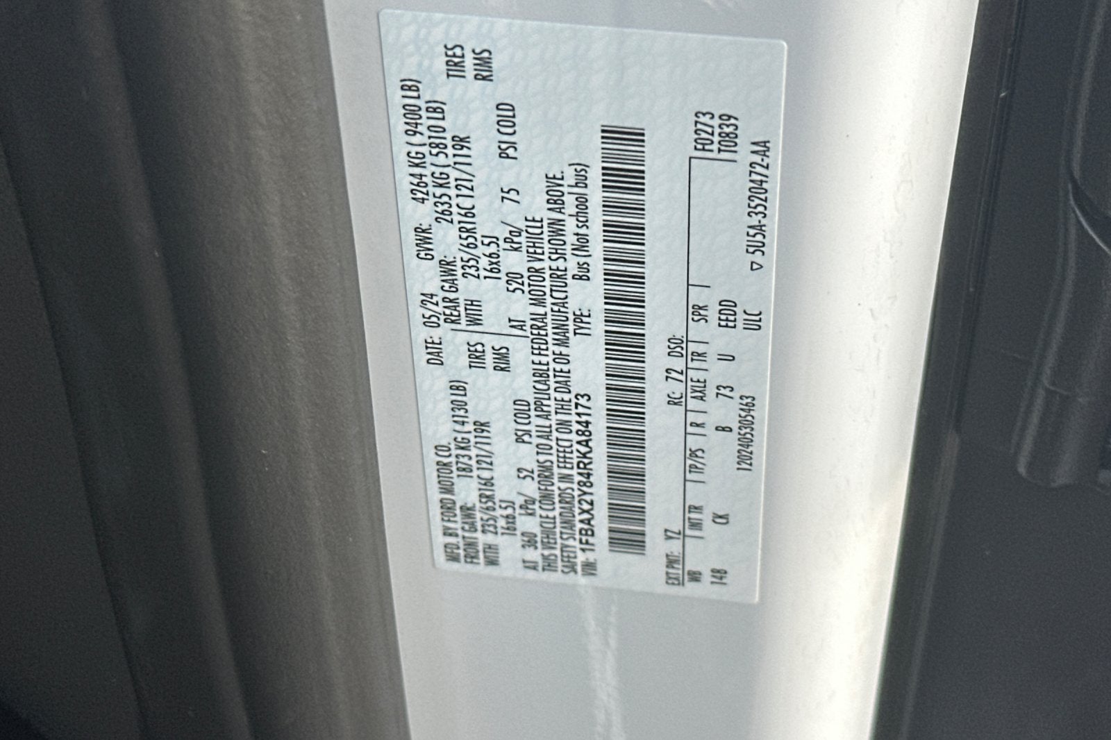 2024 Ford Transit-350 XLT