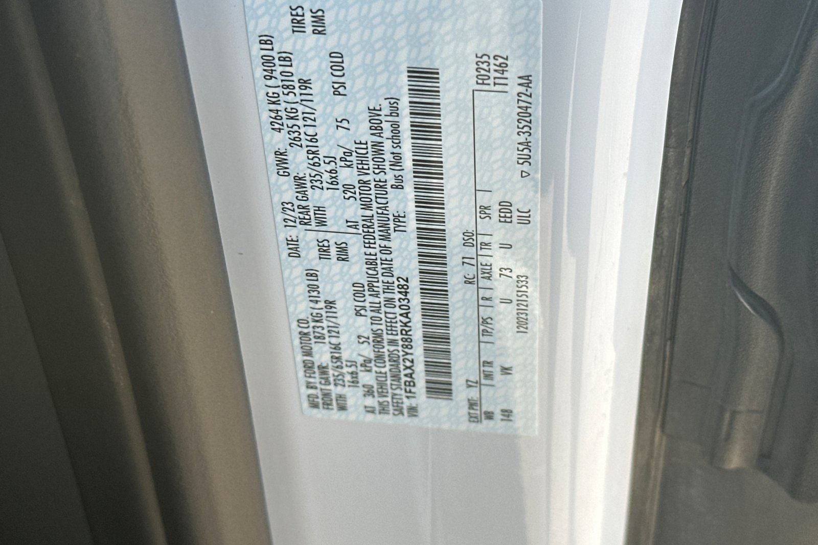 2024 Ford Transit-350 XL