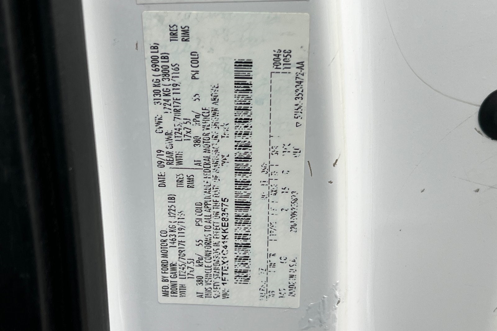 2019 Ford F-150 XL Tool Box's w/Lift