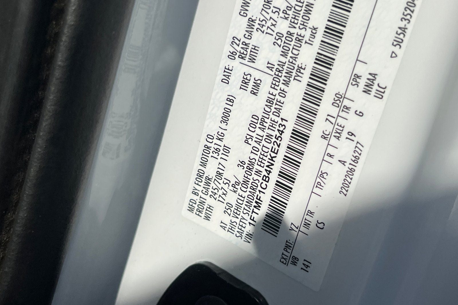 2022 Ford F-150 XL w/Rack-Tool Box