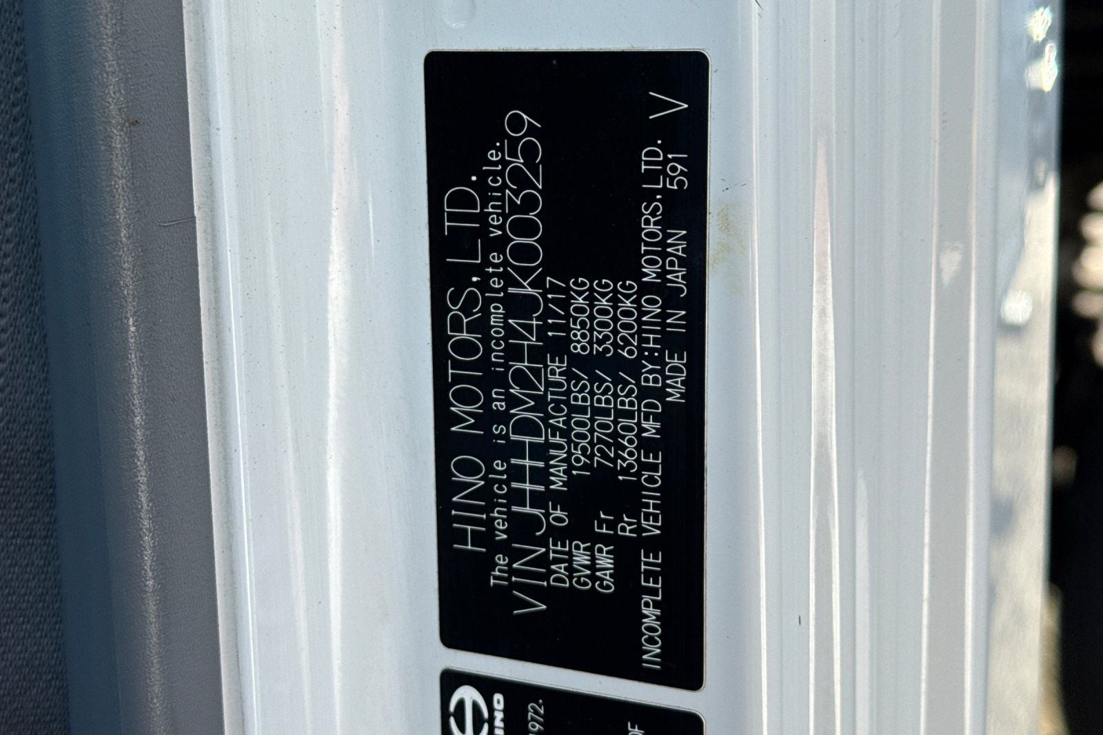 2018 Hino 195 Landscape Dump